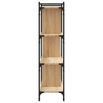 Bookcase 4-Tier Sonoma Oak 76x32x123 cm Engineered Wood