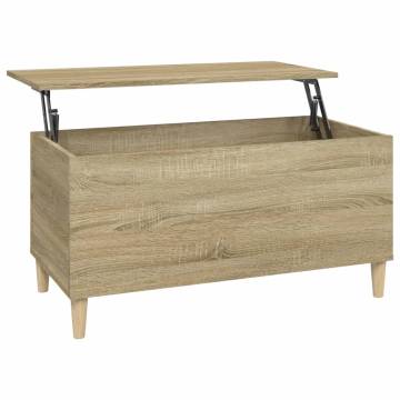 Coffee Table Sonoma Oak 90x44.5x45 cm Engineered Wood