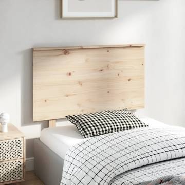 Bed Headboard 104x6x82.5 cm Solid Wood Pine