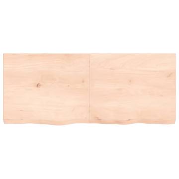 Bathroom Countertop 120x50x(2-6) cm Untreated Solid Wood