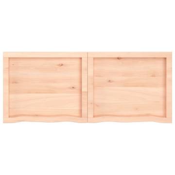 Bathroom Countertop 120x50x(2-6) cm Untreated Solid Wood