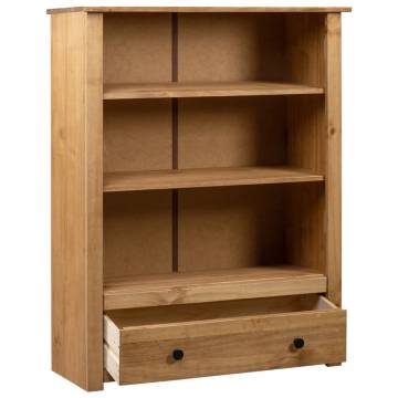 Bookcase 80x35x110 cm Solid Pine Wood Panama Range