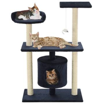 Cat Tree with Sisal Scratching Posts 95 cm Dark Blue