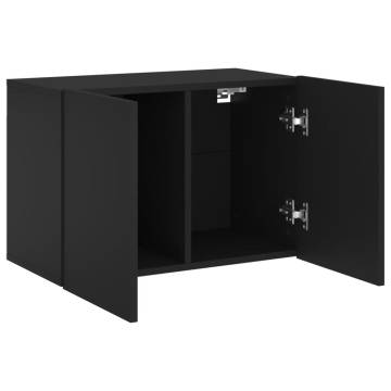 TV Cabinet Wall-mounted Black 60x30x41 cm