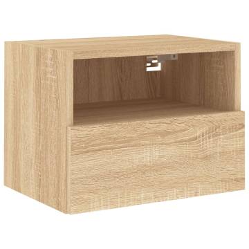 TV Wall Cabinets 2 pcs Sonoma Oak 40x30x30 cm Engineered Wood