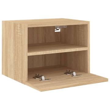 TV Wall Cabinets 2 pcs Sonoma Oak 40x30x30 cm Engineered Wood