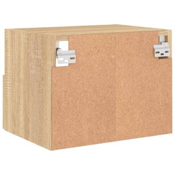 TV Wall Cabinets 2 pcs Sonoma Oak 40x30x30 cm Engineered Wood