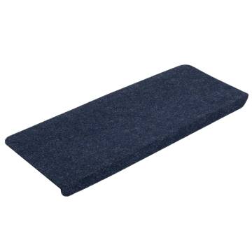 Stair Mats Self-adhesive 15 pcs 65x24.5x3.5 cm Blue