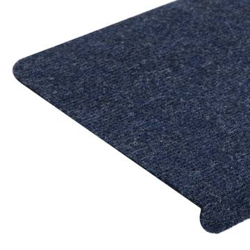 Stair Mats Self-adhesive 15 pcs 65x24.5x3.5 cm Blue