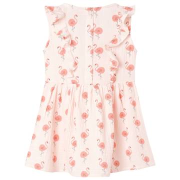 Kids' Dress with Ruffles Soft Pink 104