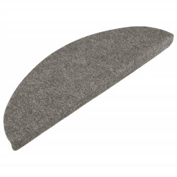 Stair Mats Self-adhesive 10 pcs Grey 56x17x3 cm