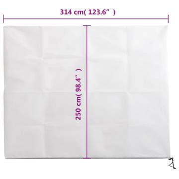 Plant Fleece Covers with Zip 2 pcs 70 g/m² 3.14x2.5 m