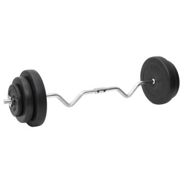 Curl Barbell and Dumbbell with Plates 60 kg