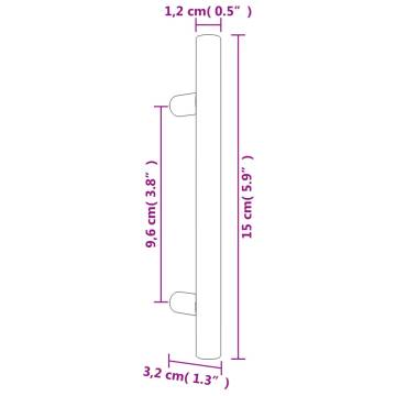 Cabinet Handles 20 pcs Silver 96 mm Stainless Steel