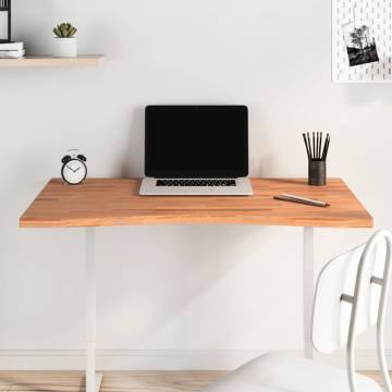 Desk Top 100x(55-60)x2.5 cm Solid Wood Beech