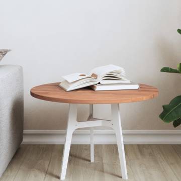 Table Top Ø50x1.5 cm Round Solid Wood Beech