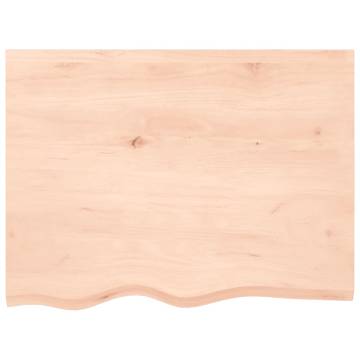 Bathroom Countertop 80x60x(2-4) cm Untreated Solid Wood