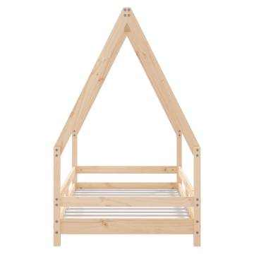 Kids Bed Frame 80x160 cm Solid Wood Pine