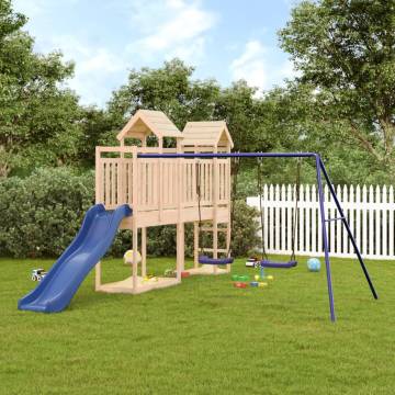 Outdoor Playset Solid Wood Pine