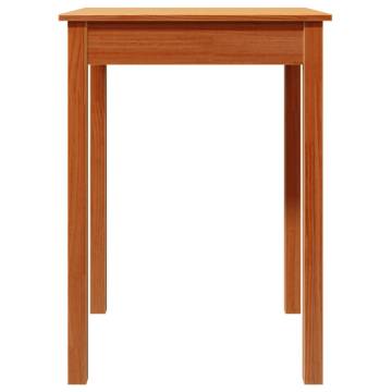 Dining Table Wax Brown 55x55x75 cm Solid Wood Pine