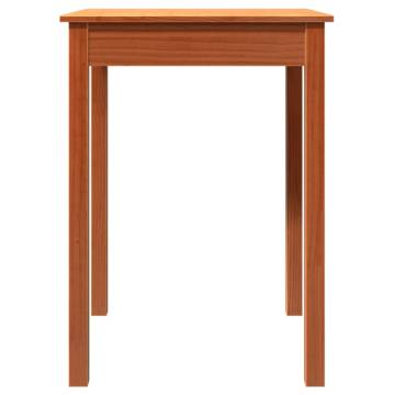 Dining Table Wax Brown 55x55x75 cm Solid Wood Pine