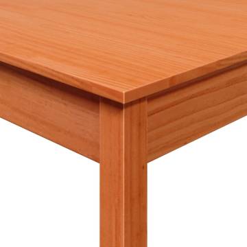 Dining Table Wax Brown 55x55x75 cm Solid Wood Pine