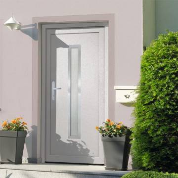 Front Door White 108x208 cm PVC