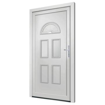 Front Door White 88x200 cm PVC