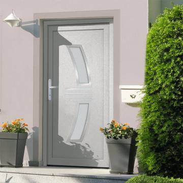 Front Door White 98x200 cm PVC