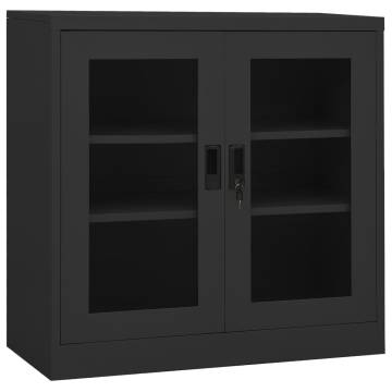 Office Cabinet Anthracite 90x40x90 cm Steel