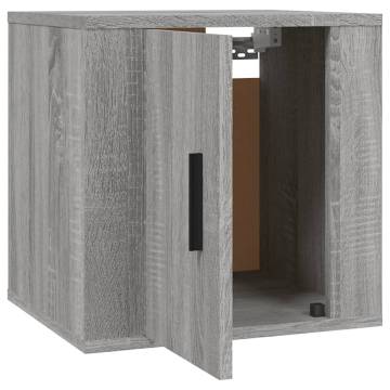 Wall Mounted TV Cabinet Grey Sonoma 40x34,5x40 cm