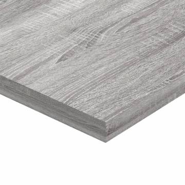 Wall Shelves 4 pcs Grey Sonoma 40x20x1.5 cm Engineered Wood