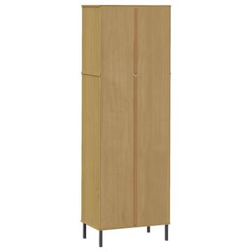 Bookcase with 2 Drawers Brown 60x35x180 cm Solid Wood OSLO