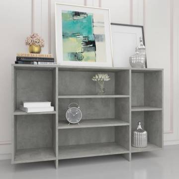 Sideboard Concrete Grey 120x30x75 cm Engineered Wood