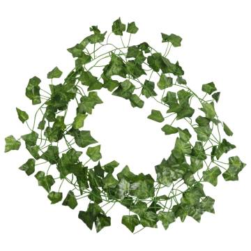 Artificial Ivy Garlands 24 pcs Green 200 cm