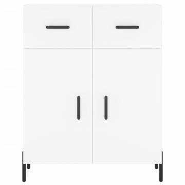 Highboard White 69.5x34x180 cm Engineered Wood