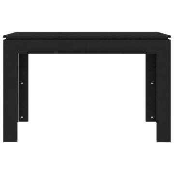 Dining Table Black 120x60x76 cm Engineered Wood