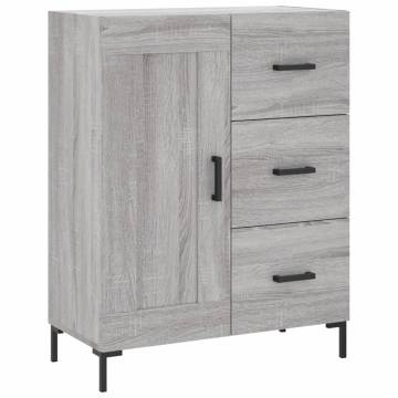 Highboard Grey Sonoma 69.5x34x180 cm Engineered Wood