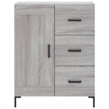 Highboard Grey Sonoma 69.5x34x180 cm Engineered Wood