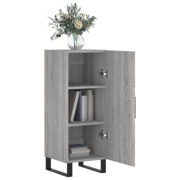 Sideboard Grey Sonoma 34.5x34x90 cm Engineered Wood