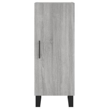 Sideboard Grey Sonoma 34.5x34x90 cm Engineered Wood