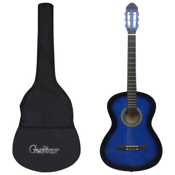 Classical Guitar for Beginner with Bag Blue 4/4 39"