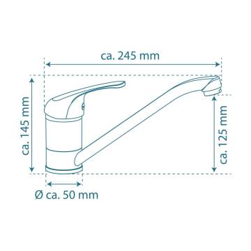 SCHÜTTE Sink Mixer FALCON Low Pressure Chrome