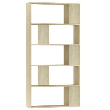 Book Cabinet/Room Divider Sonoma Oak 80x24x159 cm Engineered Wood