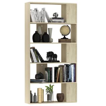 Book Cabinet/Room Divider Sonoma Oak 80x24x159 cm Engineered Wood