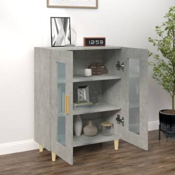 Sideboard Concrete Grey 69.5x34x90 cm Engineered Wood