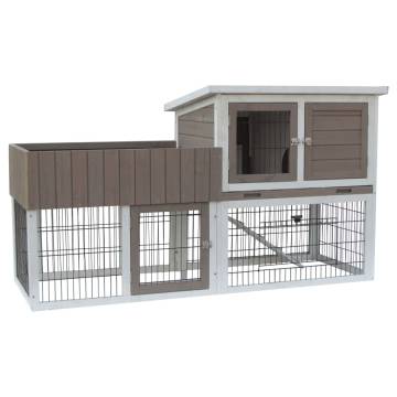 FLAMINGO Rabbit Hutch Floret Urban 165x61.5x91 cm Brown