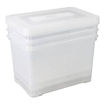 Curver Storage Boxes Set Handy 3x65L Transparent