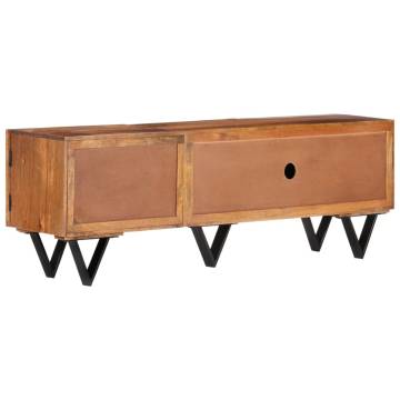 TV Cabinet 140x30x46 cm Solid Mango Wood