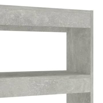 Book Cabinet/Room Divider Concrete Grey 100x30x135 cm